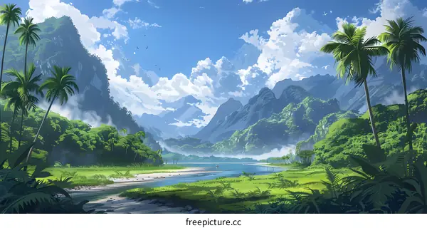 Tropical Paradise Valley