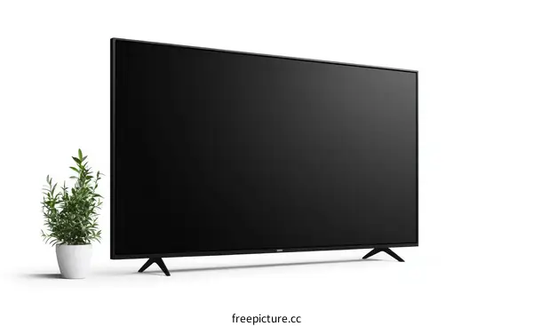Modern Flat Screen Television Display