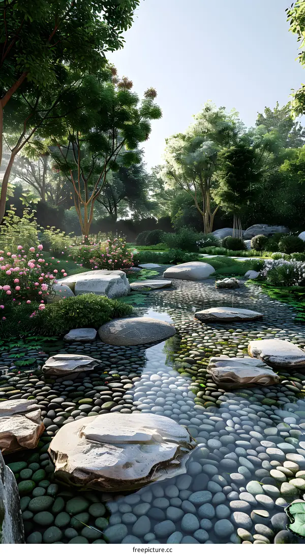 Chinese style garden landscape design renderings