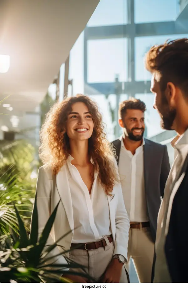 Business Professionals in Discussion