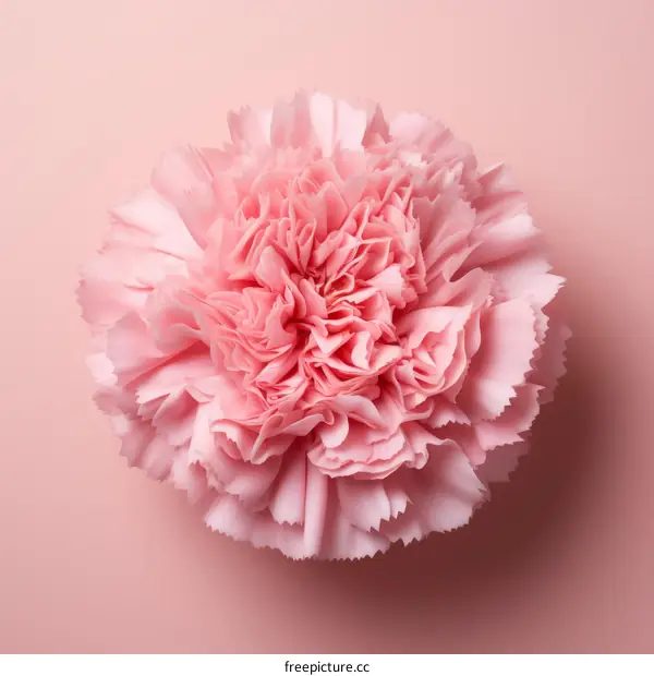 A Pink Carnation in Full Bloom