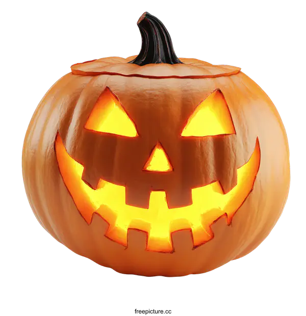[Transparent Background PNG]Smiling Halloween Pumpkin Decoration