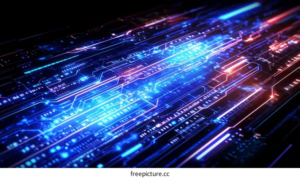 Abstract Circuit Board Technology Design