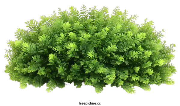 [Transparent Background PNG]Green Bush Isolated on White Background
