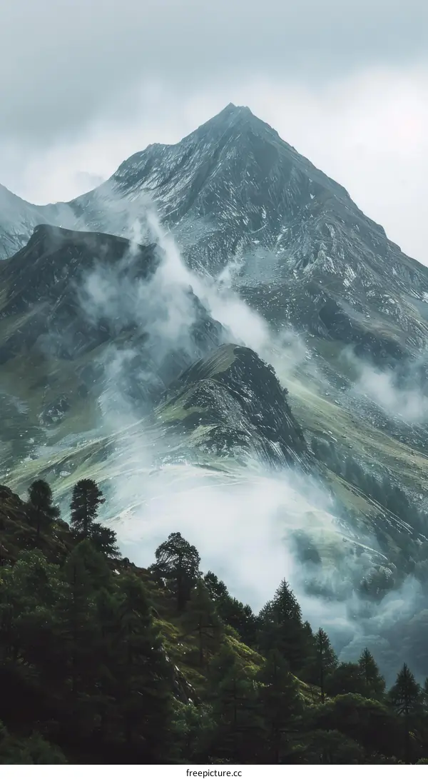 Misty Mountain Landscape