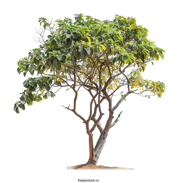 [Transparent Background PNG]Green Tree Isolated on White Background