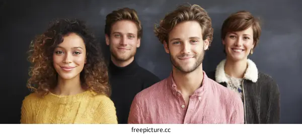 Diverse Group Smiling Together