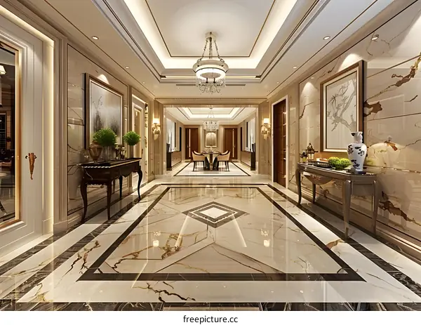 European style luxury house interior design