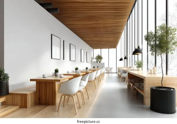 Modern Minimalist Cafe Interior Design
