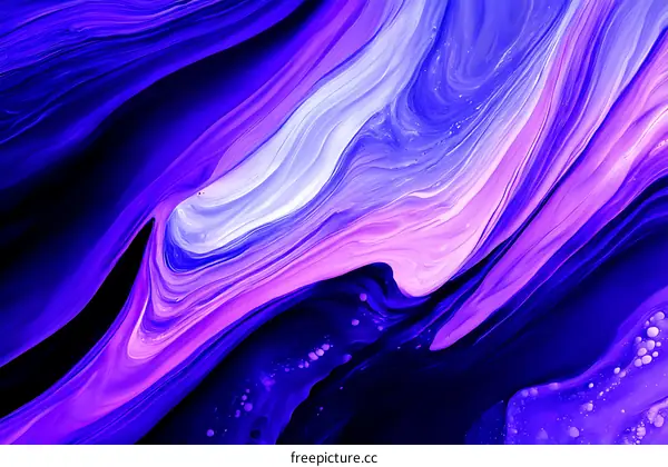 Abstract Fluid Acrylic Painting with Vibrant Colors