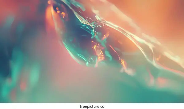 Abstract Liquid Flowing Art Design