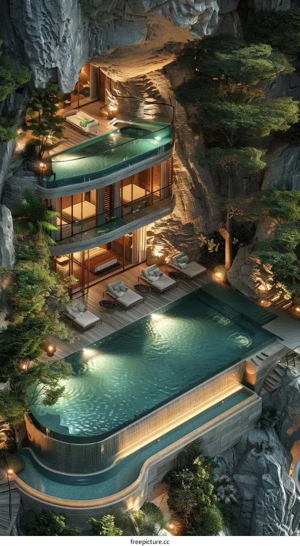 Luxurious Cave Villa Nestled in a Picturesque Cliffside