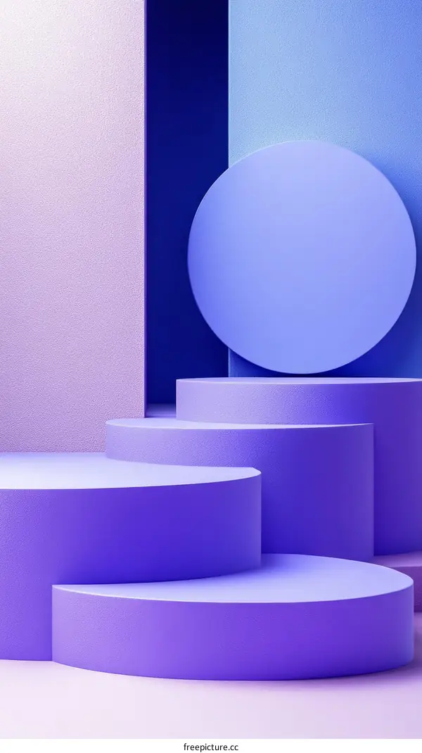 Modern Geometric Shapes Display Background