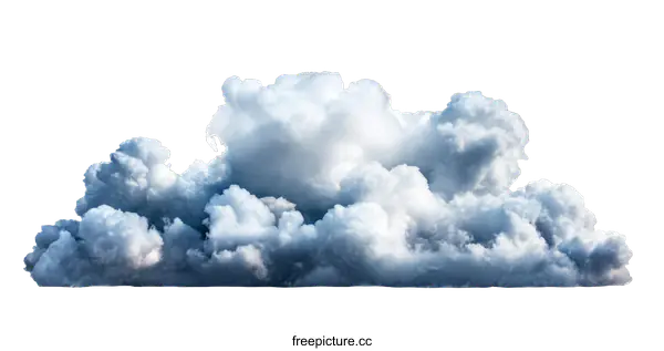 [Transparent Background PNG]Beautiful Fluffy Cloudscape Image