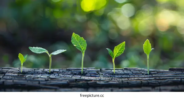 Nature's Resilience: Rebirth in a Burned Forest