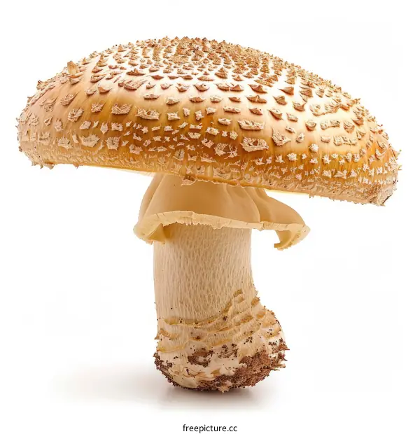Close-up of a Large Brown Mushroom