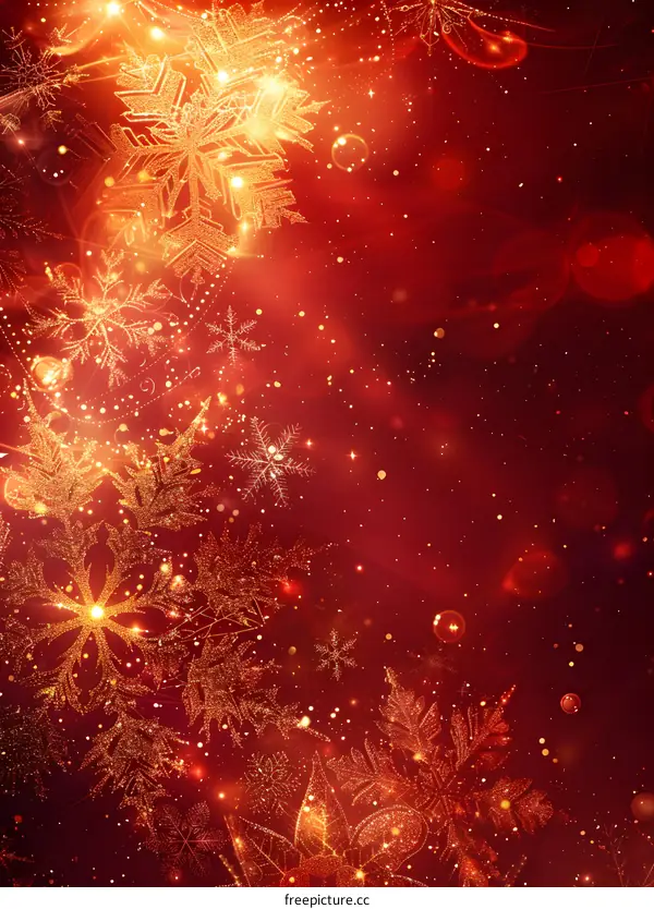 Christmas background with snowflakes