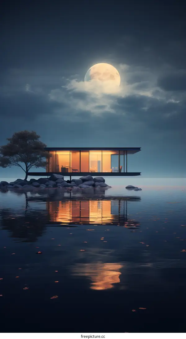 Tranquil Night Overlake House