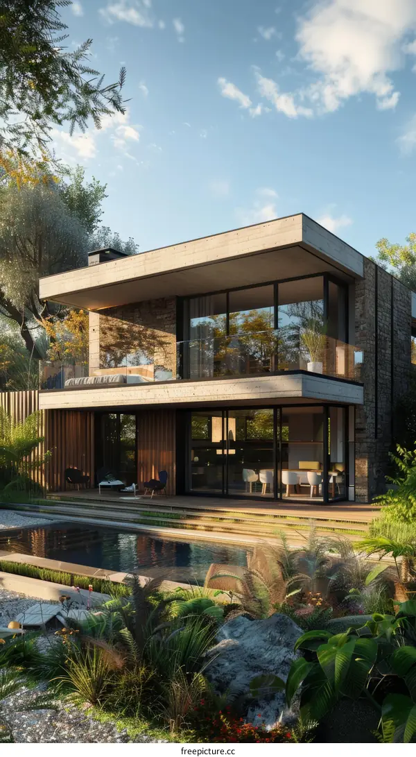 Luxury Modern Villa with Pool and Garden