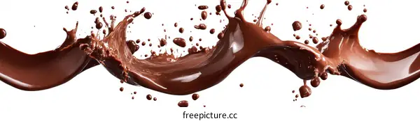 Chocolate Splash Abstract Design