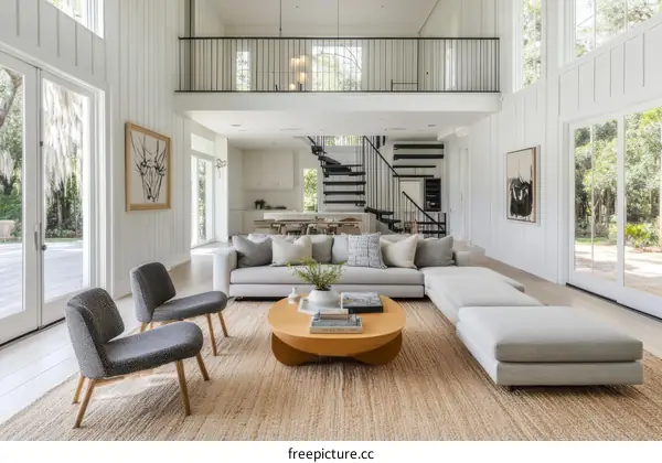 Modern Farmhouse Living Room Interior Design