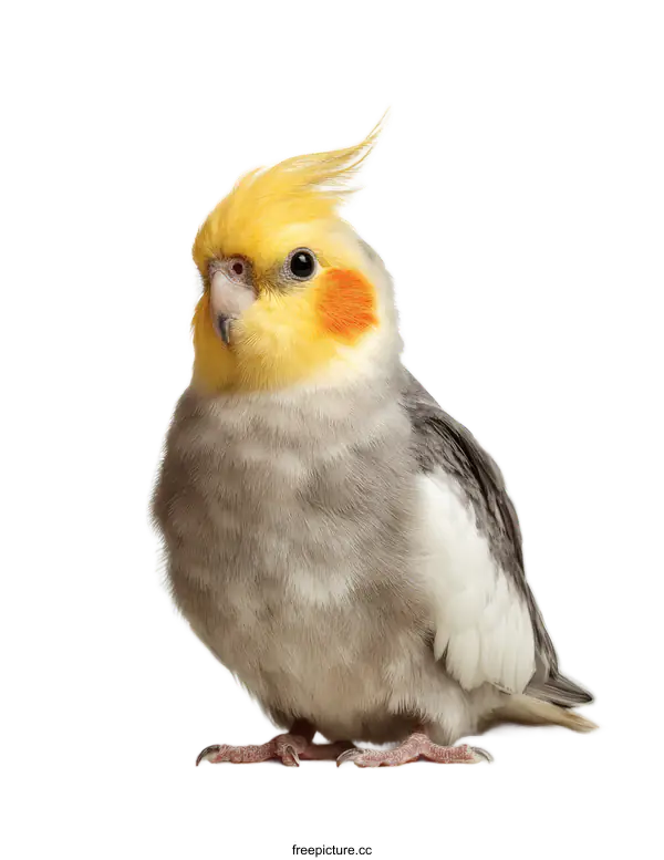 [Transparent Background PNG]Close-up Photo of a Parakeet against White Background