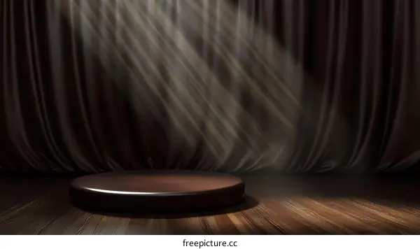 Dark Brown Stage Display Platform