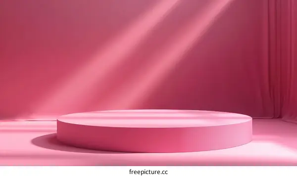 Pink Minimalist Product Display Platform