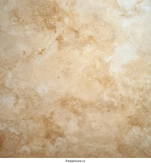 Beige Travertine Stone Texture Background