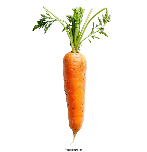 [Transparent Background PNG]single carrot on white background