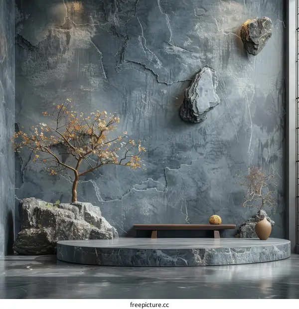 Modern Zen Interior Design Illustration