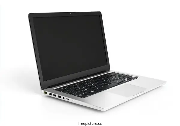 Modern Laptop Computer Isolated on White Background