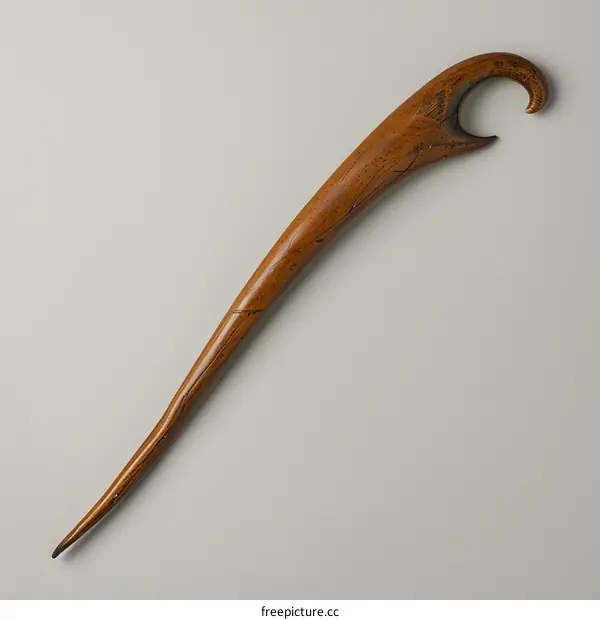 Carved Wooden Hair Ornament