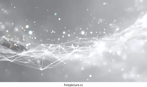 Abstract Digital Network Illustration Background