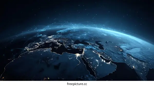 Global Network of World City Lights