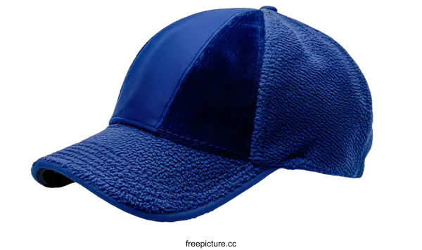 [Transparent Background PNG]Cobalt Blue Baseball Cap with Contrasting Texture