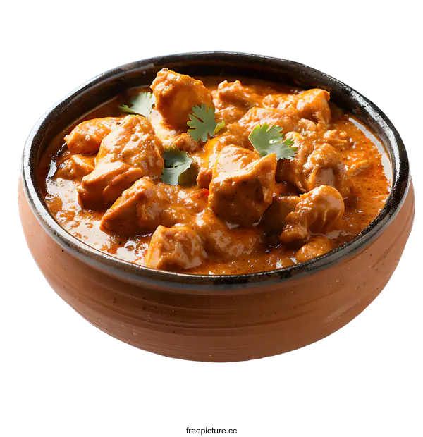 [Transparent Background PNG]Chicken Curry in a Clay Pot