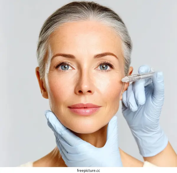 Facial Injection Procedure for Anti-Aging Treatment