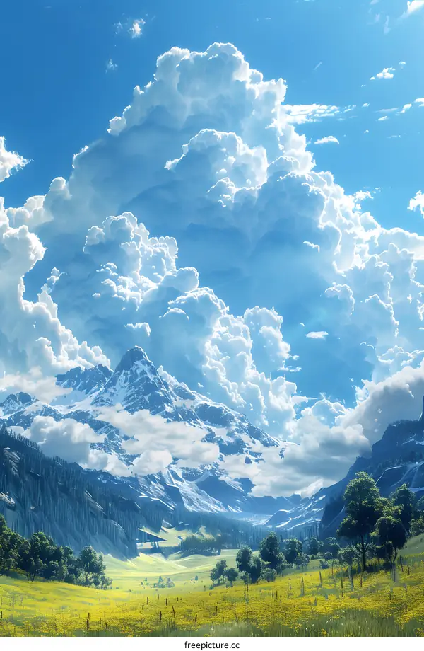 Majestic Snow-capped Mountains