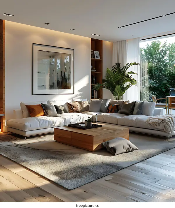 Modern minimalist living room