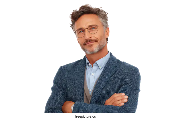 [Transparent Background PNG]Confident Business Professional Portrait