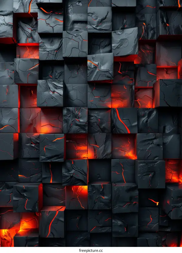 Lava Lamp Glowing Cubes