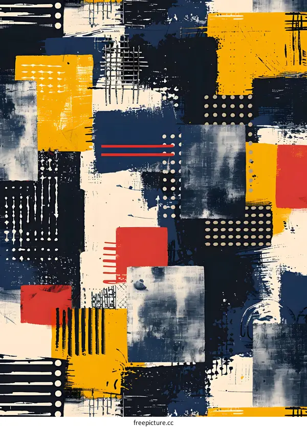 Abstract Memphis Style Geometric Elements