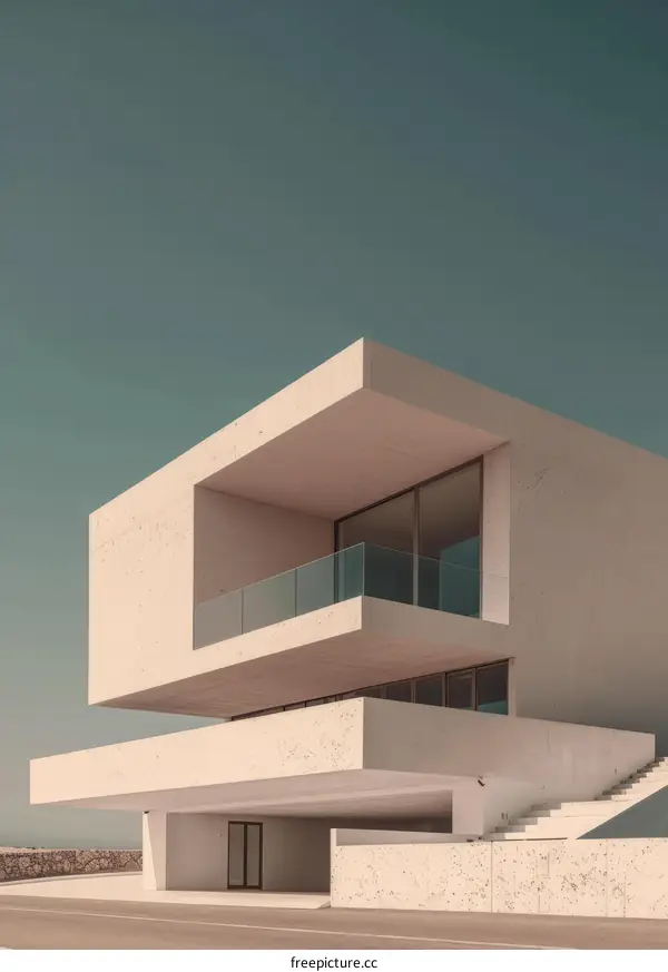 Modern Minimalist Concrete Beach House