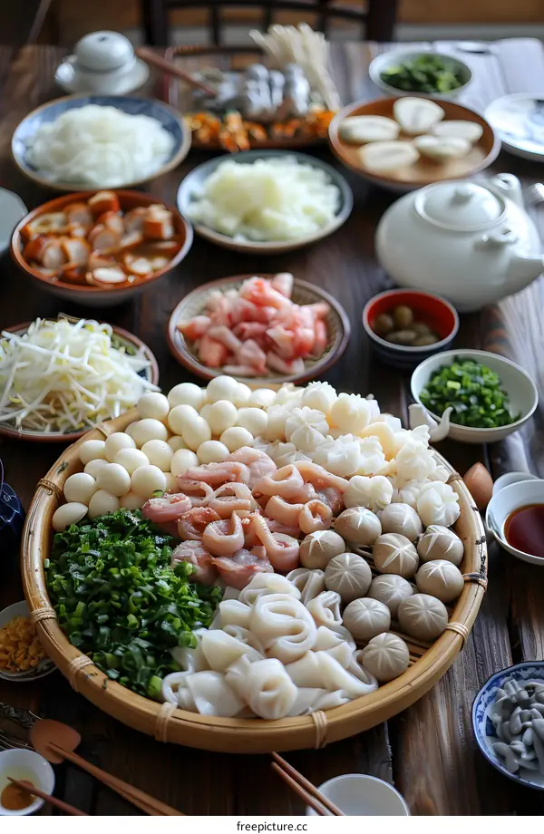 A delicious Vietnamese dish with many ingredients