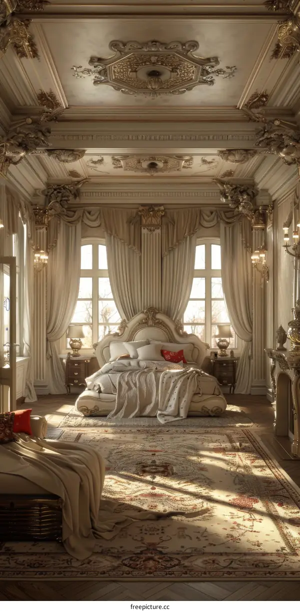 Luxurious Antique Bedroom Interior Design