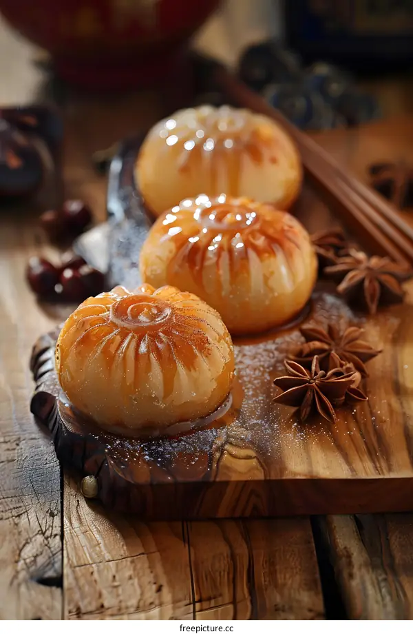 Caramel Custard Dessert with Star Anise