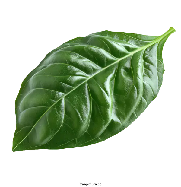 [Transparent Background PNG]Closeup of a Fresh Green Leaf
