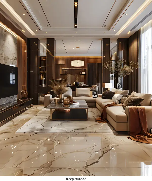 Modern minimalist living room