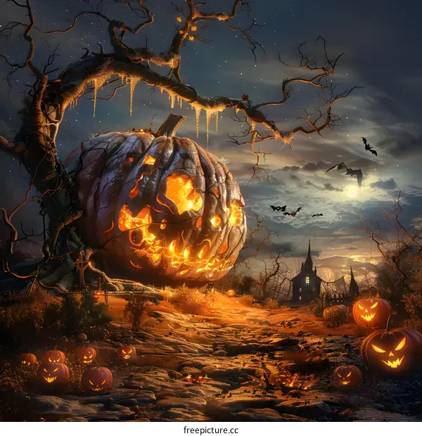 Halloween Pumpkin Monster